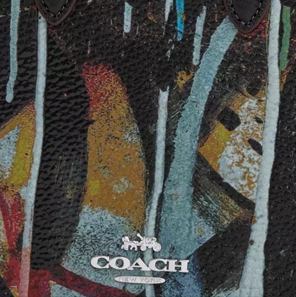 NWT COACH X MINT and SERF NORTH SOUTH Satchel Tote - Picture 2 of 6